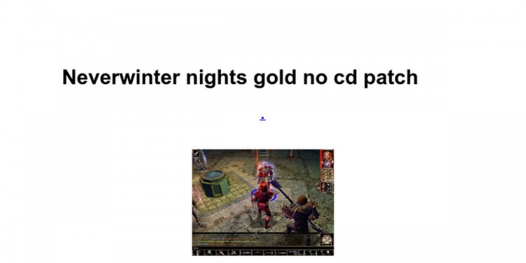 Neverwinter nights gold no cd