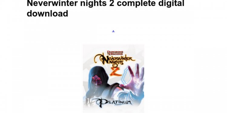 Neverwinter Nights Diamond download full game free