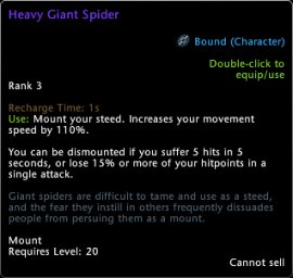 Heavy Giant Spider Tooltip