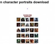 Neverwinter Nights character portraits